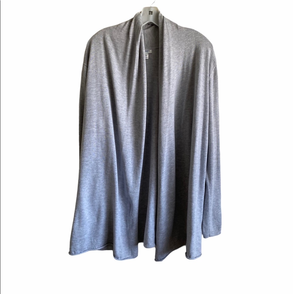 Old Navy Jersey Lounge Heather Gray Open Cardigan